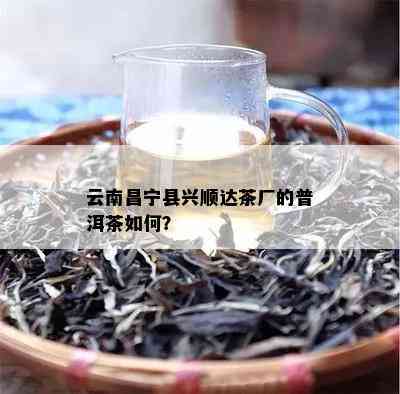 云南昌宁县兴顺达茶厂的普洱茶如何？