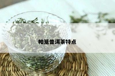 帕笼普洱茶特点