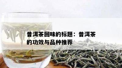 普洱茶回味的标题：普洱茶的功效与品种推荐