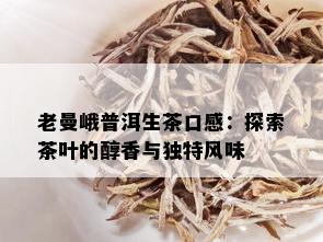 老曼峨普洱生茶口感：探索茶叶的醇香与独特风味