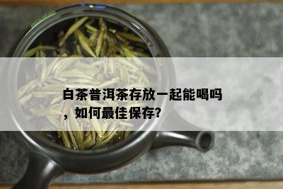 白茶普洱茶存放一起能喝吗，如何更佳保存？