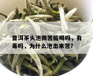 普洱茶头泡微苦能喝吗，有吗，为什么泡出来苦？