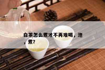 白茶怎么煮才不再难喝，泡，煮？