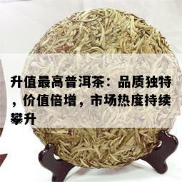 升值更高普洱茶：品质独特，价值倍增，市场热度持续攀升