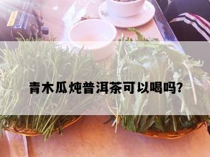 青木瓜炖普洱茶可以喝吗？