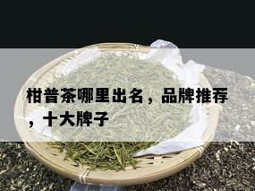 柑普茶哪里出名，品牌推荐，十大牌子