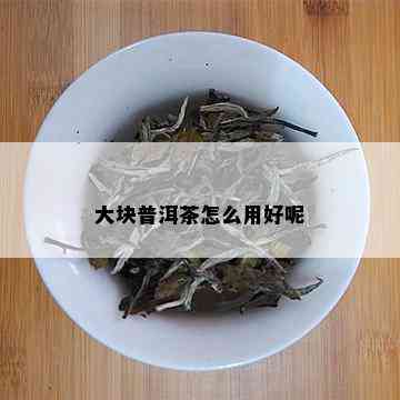 大块普洱茶怎么用好呢