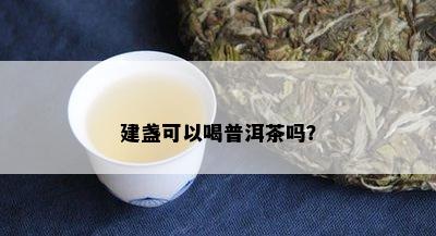 建盏可以喝普洱茶吗？