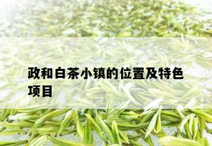 政和白茶小镇的位置及特色项目