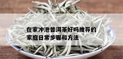 在家冲泡普洱茶好吗推荐的家庭日常步骤和方法