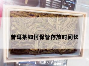 普洱茶如何保管存放时间长