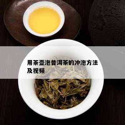 用茶壶泡普洱茶的冲泡方法及视频