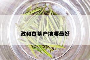 政和白茶产地哪更好