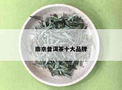 南京普洱茶十大品牌