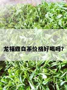 龙福鼎白茶价格好喝吗？