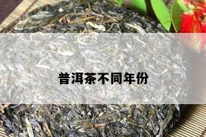 普洱茶不同年份