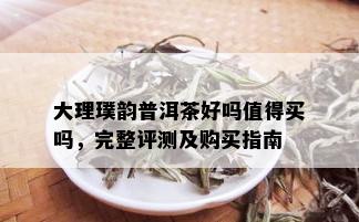 大理璞韵普洱茶好吗值得买吗，完整评测及购买指南