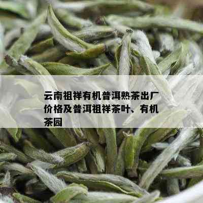 云南祖祥有机普洱熟茶出厂价格及普洱祖祥茶叶、有机茶园