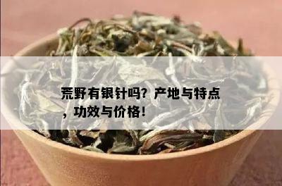 荒野有银针吗？产地与特点，功效与价格！