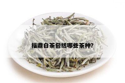 福鼎白茶包括哪些茶种？