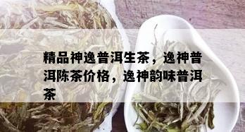 精品神逸普洱生茶，逸神普洱陈茶价格，逸神韵味普洱茶