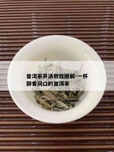 普洱茶开汤教程图解-一杯醇香润口的普洱茶