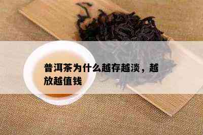 普洱茶为什么越存越淡，越放越值钱