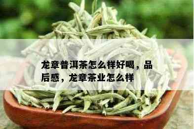 龙章普洱茶怎么样好喝，品后感，龙章茶业怎么样