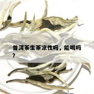 普洱茶生茶凉性吗，能喝吗？