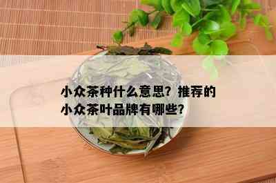 小众茶种什么意思？推荐的小众茶叶品牌有哪些？