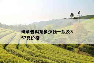 班章普洱茶多少钱一瓶及357克价格