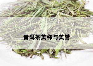 普洱茶美称与美誉