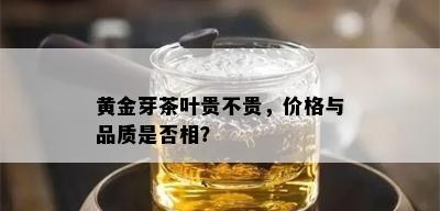 黄金芽茶叶贵不贵，价格与品质是否相？