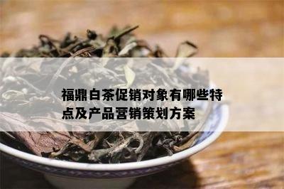 福鼎白茶促销对象有哪些特点及产品营销策划方案