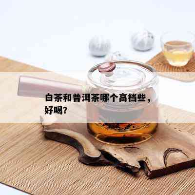 白茶和普洱茶哪个高档些，好喝？