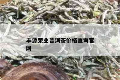 丰源荣业普洱茶价格查询官网