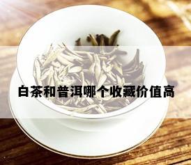 白茶和普洱哪个收藏价值高