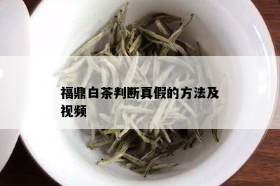 福鼎白茶判断真假的方法及视频