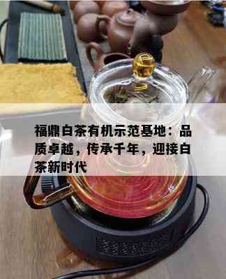 福鼎白茶有机示范基地：品质卓越，传承千年，迎接白茶新时代