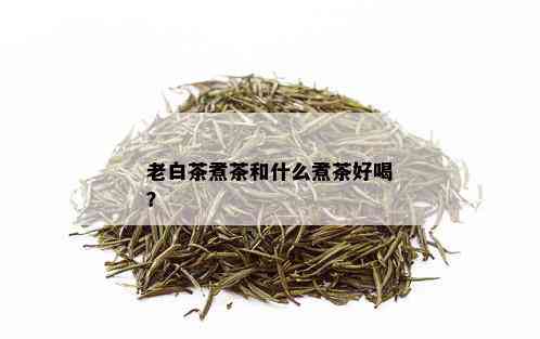 老白茶煮茶和什么煮茶好喝？