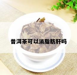 普洱茶可以消脂肪肝吗