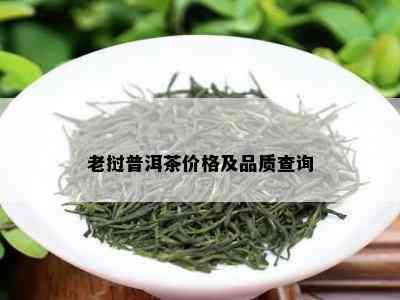 老挝普洱茶价格及品质查询