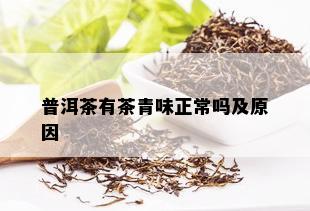 普洱茶有茶青味正常吗及原因