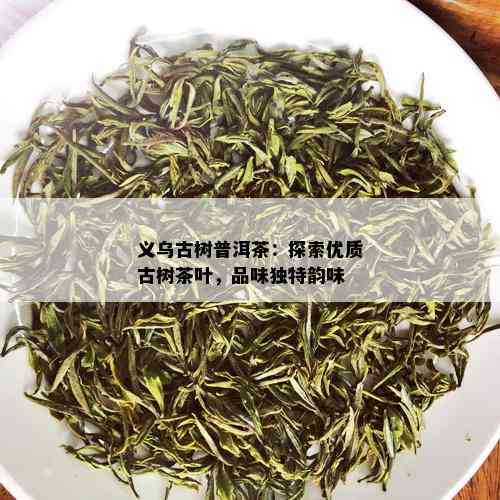 义乌古树普洱茶：探索优质古树茶叶，品味独特韵味