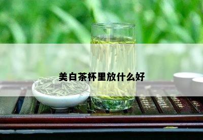 美白茶杯里放什么好