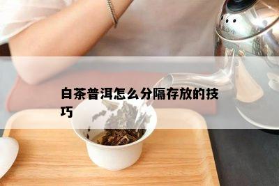 白茶普洱怎么分隔存放的技巧