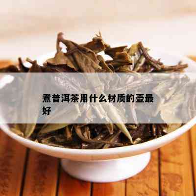 煮普洱茶用什么材质的壶更好