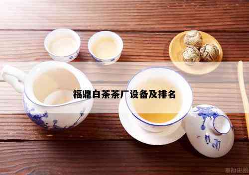 福鼎白茶茶厂设备及排名