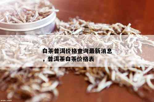 白茶普洱价格查询最新消息，普洱茶白茶价格表