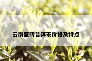 云南蛮砖普洱茶价格及特点